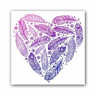 постер heart а4 (фиолетовый) в Челябинске