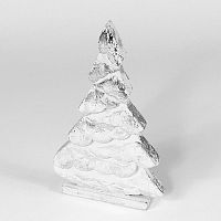 украшение новогоднее на подставке ель серебряная snow tree, 32х19х5 см в Челябинске